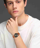 Fossil Commuter Three Hand Date Black Dial Brown Leather Strap Watch for Men - FS5276 Authentic Buy Shop Now