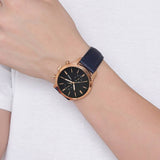 Fossil Townsman Chronograph Blue Dial Blue Leather Strap Watch for Men - FS5436 Authentic Buy Shop Now
