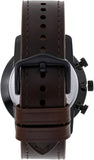 Fossil Goodwin Chronograph Brown Dial Brown Leather Strap Watch for Men - FS5529 Authentic Buy Shop Now