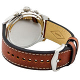 Fossil Dillinger Luggage Chronograph Blue Dial Brown Leather Strap Watch for Men - FS5675 Authentic Buy Shop Now