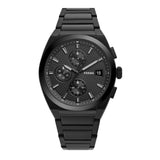 Fossil Everett Chronograph Black Dial Black Steel Strap Watch for Men - FS5797 Authentic Buy Shop Now