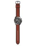 Fossil Bronson Chronograph Grey Dial Brown Leather Strap Watch for Men - FS5855 Authentic Buy Shop Now