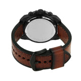 Fossil Bronson Chronograph Black Dial Brown Leather Strap Watch for Men - FS5856 Authentic Buy Shop Now