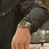 Fossil FB-01 Chronograph Black Dial Silver Steel Strap Watch for Men - FS5864 Authentic Buy Shop Now