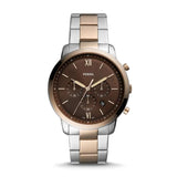 Fossil Neutra Chronograph Brown Dial Two Tone Steel Strap Watch for Men - FS5869 Authentic Buy Shop Now
