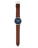 Fossil Neutra Minimalist Moonphase Blue Dial Brown Leather Strap Watch for Men - FS5903 Authentic Buy Shop Now
