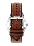 Fossil Neutra Minimalist Moonphase Blue Dial Brown Leather Strap Watch for Men - FS5903 Authentic Buy Shop Now