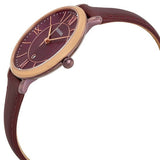 Fossil Jacqueline Burgundy Dial Burgundy Leather Strap Watch for Women - ES4099 Authentic Buy Shop Now