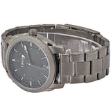 Fossil Machine Chronograph Black Dial Grey Steel Strap Watch for Men - FS4774 Authentic Buy Shop Now