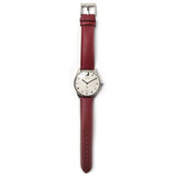 Gucci G Timeless Automatic Silver Dial Red Leather Strap Watch For Men - YA126346 Authentic Buy Shop Now