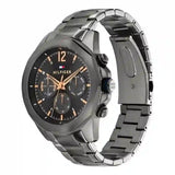 Tommy Hilfiger Lars Chronograph Black Dial Black Steel Strap Watch For Men - 1792061 Authentic Buy Shop Now