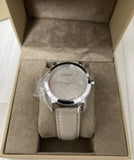 Burberry The City Silver Dial Beige Leather Strap Unisex Watch - BU9010 Authentic Buy Shop Now