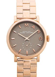 Marc Jacobs Baker Brown Dial Rose Gold Steel Strap Watch for Women - MBM8632 Authentic Buy Shop Now