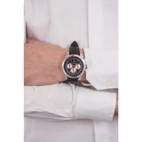 Maserati SFIDA Chronograph Black Silver Dial Black Rubber Strap Watch For Men - R8851123001 Authentic Buy Shop Now