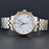 Tissot Carson Premium Chronograph White Dial Two Tone Steel Strap Watch For Men - T122.417.22.011.00 Authentic Buy Shop Now