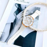 Guess Athena White Dial White Rubber Strap Watch For Women - GW0030L3 Authentic Buy Shop Now