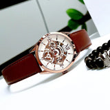 Guess Multi-Function Chronograph White Dial Brown Leather Strap Watch For Men - GW0389G8 Authentic Buy Shop Now