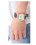 Marc Jacobs Baby Dave Gold Dial Black Leather Strap Watch for Women - MBM1264 Authentic Buy Shop Now