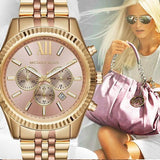 Michael Kors Lexington Gold Dial Gold Steel Strap Watch for Women - MK6473 Authentic Buy Shop Now