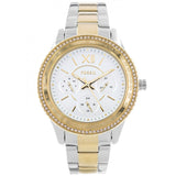 Fossil Stella Sport Multifunction Silver Dial Two Tone Steel Strap Watch for Women - ES5107 Authentic Buy Shop Now