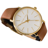 Michael Kors Pyper Quartz Silver Dial Brown Leather Watch For Women - MK2740 Authentic Buy Shop Now