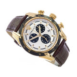 Versace V-Ray Chronograph Quartz White Dial Brown Leather Strap Watch For Men - VE2I00221 Authentic Buy Shop Now