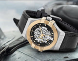 Maserati Potenza Automatic Skeleton Dial Black Leather Strap Watch For Men - R8821108011 Authentic Buy Shop Now