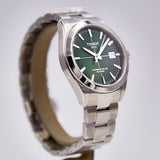 Tissot Gentleman Powermatic 80 Silicium Green Dial Silver Steel Strap Watch For Men - T127.407.11.091.01 Authentic Buy Shop Now