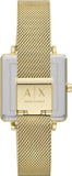 Armani Exchange Lola Quartz Gold Dial Gold Mesh Strap Watch For Women - AX5801 Authentic Buy Shop Now