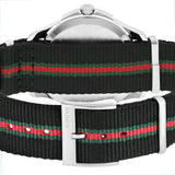 Gucci G Timeless Analog Quartz Black Dial Black NATO Strap Watch For Men - YA126321 Authentic Buy Shop Now