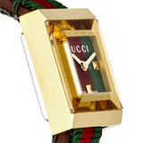 Gucci G-Frame Multicolored Dial Two Tone Nylon Strap Watch For Women - YA128527 Authentic Buy Shop Now