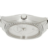 Gucci GG2570 Diamonds White Dial Silver Steel Strap Watch For Women - YA142506 Authentic Buy Shop Now