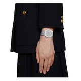 Gucci 25H Quartz Silver Dial Silver Steel Strap Watch For Women - YA163402 Authentic Buy Shop Now