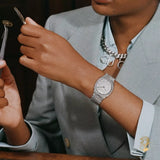 Gucci 25H Quartz Diamonds Silver Dial Silver Steel Strap Watch for Women - YA163401 Authentic Buy Shop Now
