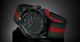 Gucci G Timeless Sport Black Dial Two Tone NATO Strap Watch For Men - YA126229 Authentic Buy Shop Now