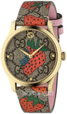 Gucci G Timeless Brown Dial Brown Leather Strap Watch For Women - YA1264133 Authentic Buy Shop Now