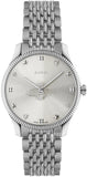 Gucci G Timeless Quartz Silver Dial Silver Steel Strap Watch For Women - YA1264153 Authentic Buy Shop Now