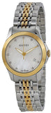 Gucci G Timeless Diamonds Mother of Pearl Dial Two Tone Mesh Bracelet Watch for Women - YA126513 Authentic Buy Shop Now