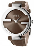 Gucci Interlocking G Brown Dial Brown Leather Strap Watch For Women - YA133319 Authentic Buy Shop Now