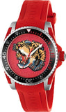 Gucci Dive Quartz Red Dial Red Rubber Strap Watch For Men - YA136315 Authentic Buy Shop Now
