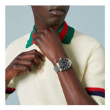 Gucci Dive Automatic Black Dial Silver Steel Strap Watch for Men - YA136353 Authentic Buy Shop Now