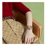 Gucci Dive Automatic Orange Dial Silver Steel Strap Watch for Men - YA136355 Authentic Buy Shop Now