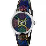 Gucci G Timeless Quartz Black Dial Black Leather Strap Watch For Women - YA1264146 Authentic Buy Shop Now