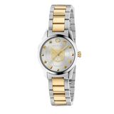 Gucci G Timeless Quartz Mother of Pearl Dial Two Tone Steel Strap Watch For Women - YA1265012 Authentic Buy Shop Now