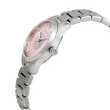 Gucci G Timeless Quartz Mother of Pearl Pink Dial Silver Steel Strap Watch For Women - YA1265013 Authentic Buy Shop Now