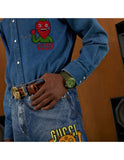 Gucci Dive Automatic Green Dial Green Rubber Strap Unisex Watch - YA136345 Authentic Buy Shop Now
