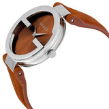 Gucci Interlocking G Quartz Orange Dial Orange Leather Strap Watch For Women - YA133316 Authentic Buy Shop Now