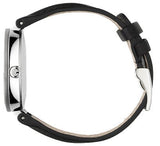 Gucci Interlocking G Iconic Black Dial Black Leather Strap Watch For Men - YA133205 Authentic Buy Shop Now