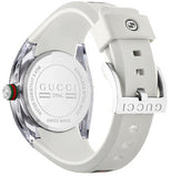 Gucci Sync Quartz White Dial White Rubber Strap Unisex Watch - YA137302 Authentic Buy Shop Now