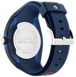 Gucci Sync Quartz Blue Dial Blue Rubber Strap Watch For Men - YA137304 Authentic Buy Shop Now